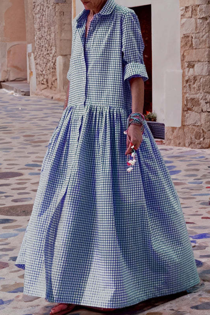 EP | Robe maxi à carreaux vichy