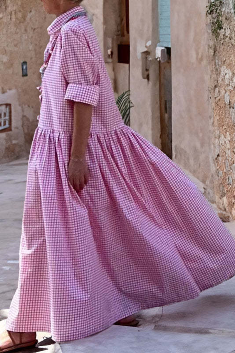 EP | Robe maxi à carreaux vichy