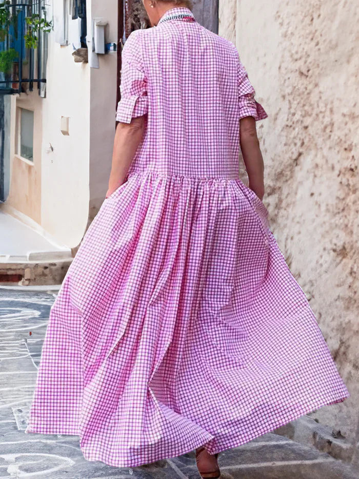EP | Robe patchwork manches longues pour femme