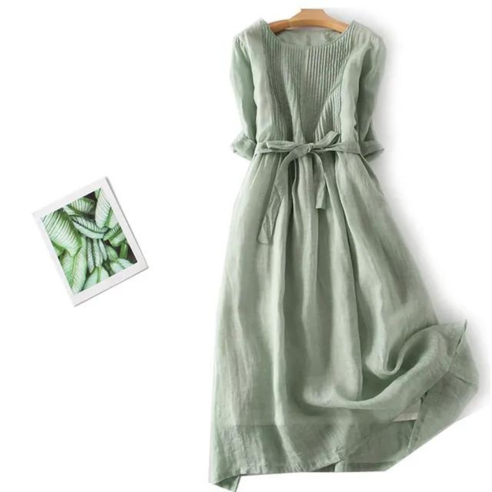EP | Robe rétro en coton et lin