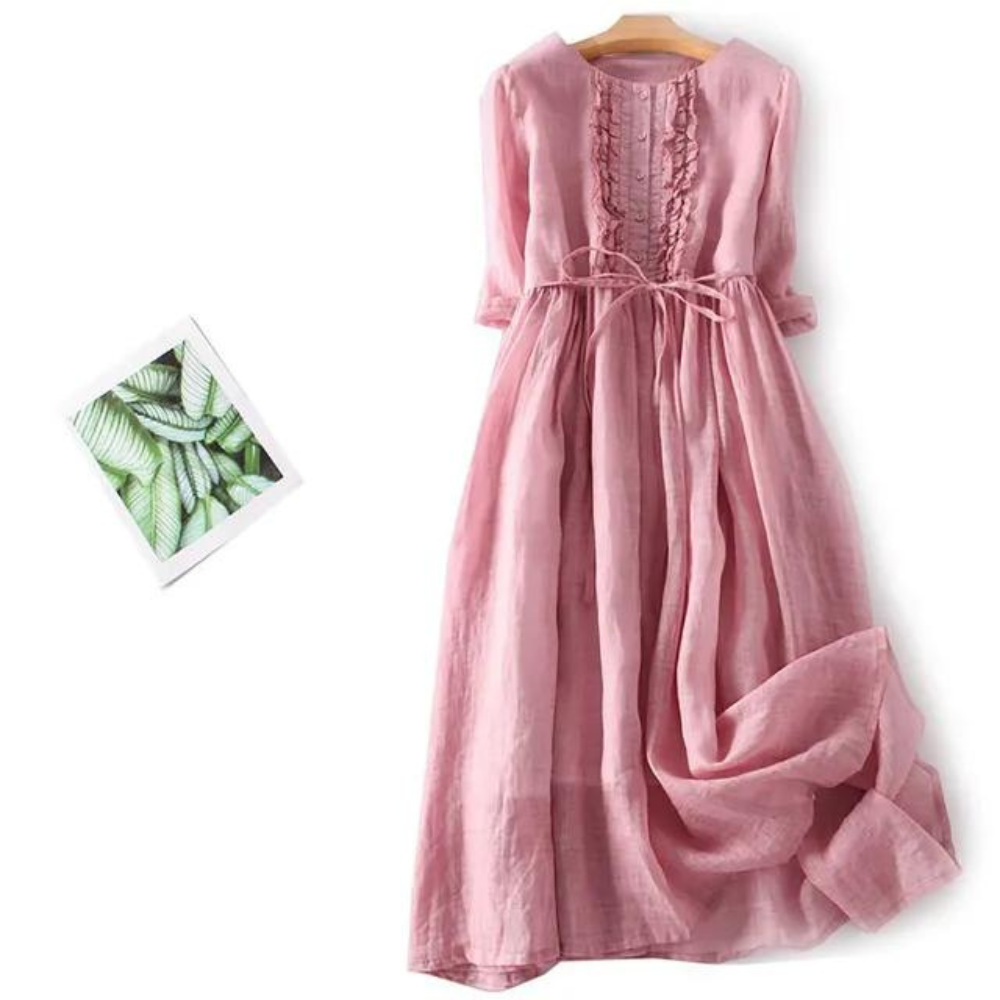 EP | Robe rétro en coton et lin