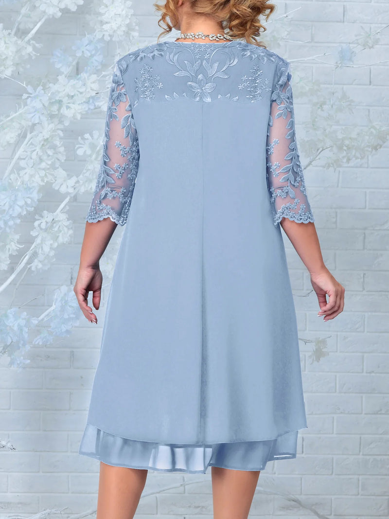 EP | Robe de banquet avec des éléments stylés en grande taille pour un look raffiné et élégant