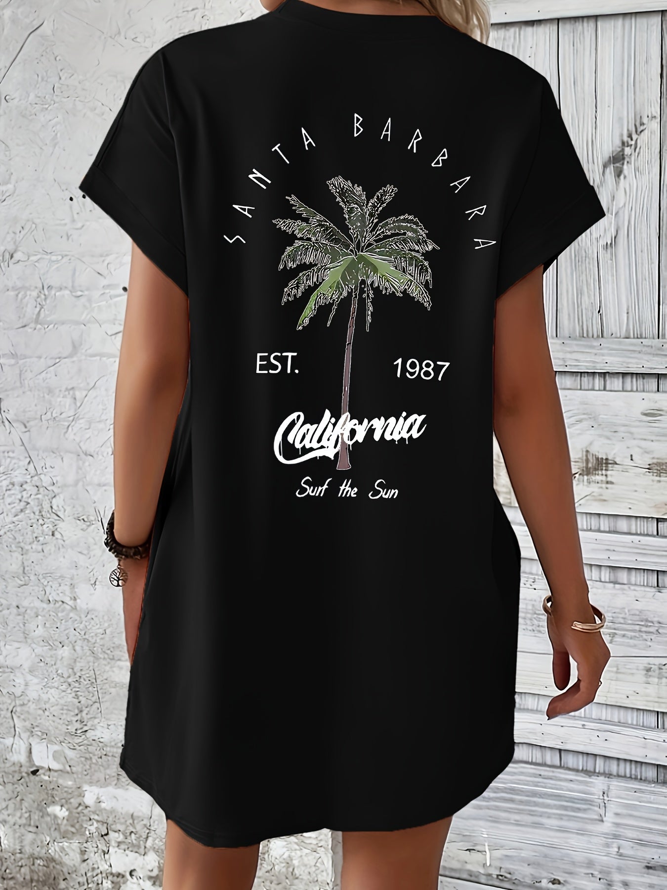EP | Palm Print avec poche et coupe confortable