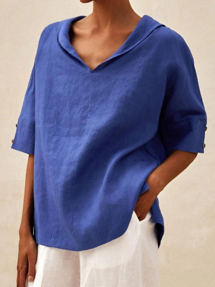 EP | Chemise décontractée pour femme avec col en V