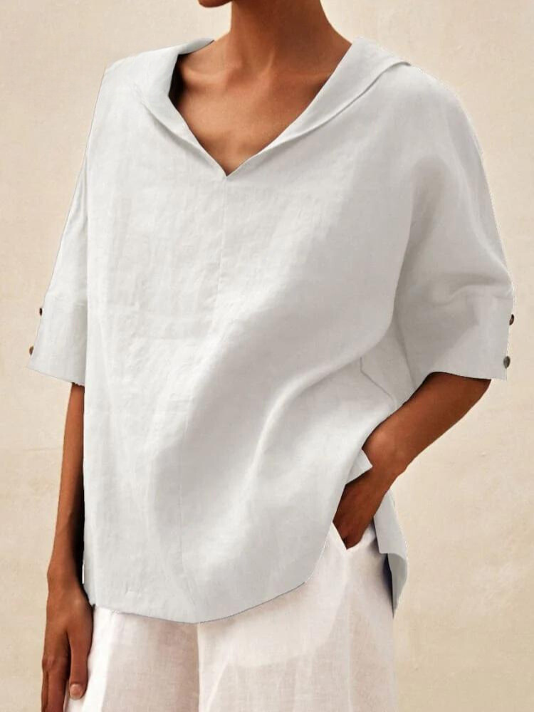 EP | Chemise décontractée pour femme avec col en V