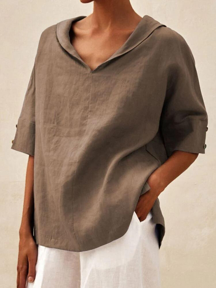 EP | Chemise décontractée pour femme avec col en V