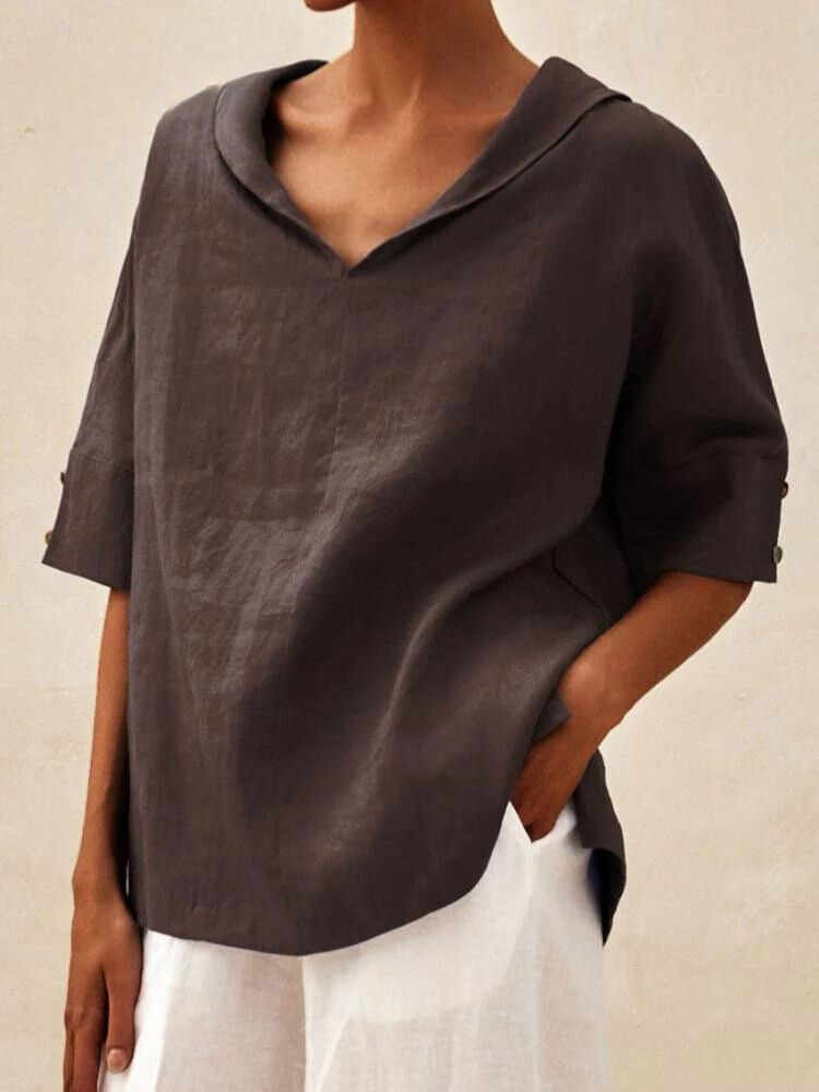 EP | Chemise décontractée pour femme avec col en V