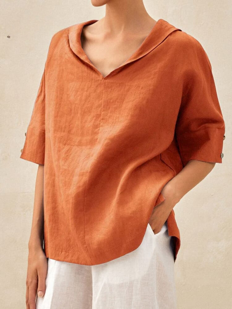EP | Chemise décontractée pour femme avec col en V
