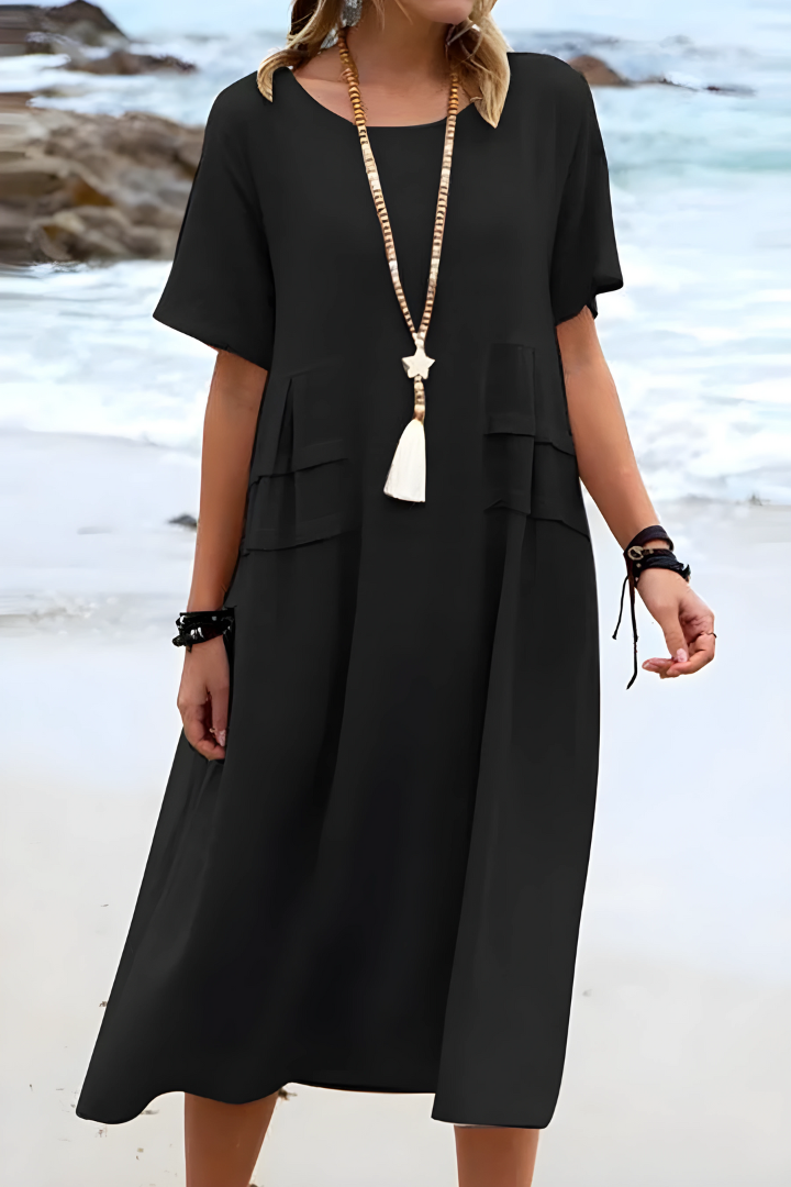 EP | Robe décontractée à col rond Pour Femme | Midi