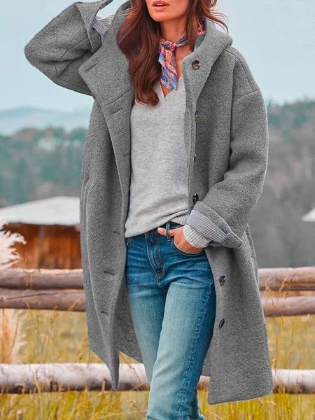 ND | Manteau en laine grande taille pour femmes