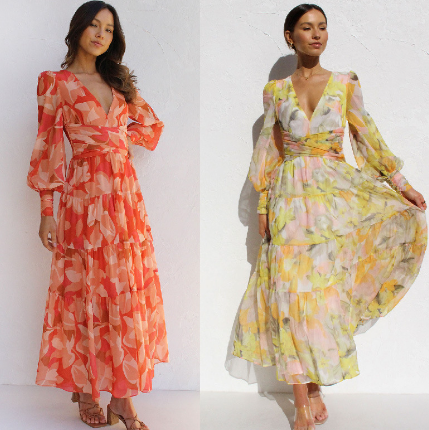 EP | Maxi robe avec col en V