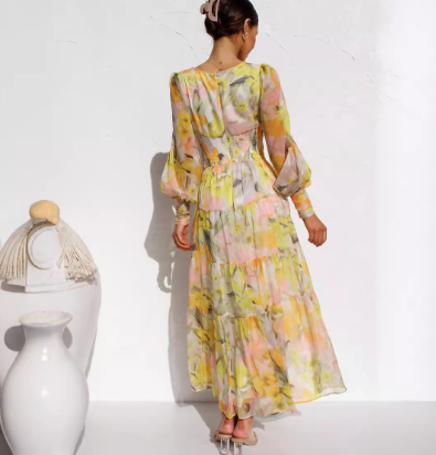 EP | Maxi robe avec col en V