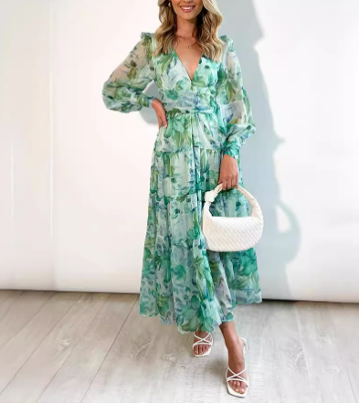 EP | Maxi robe avec col en V