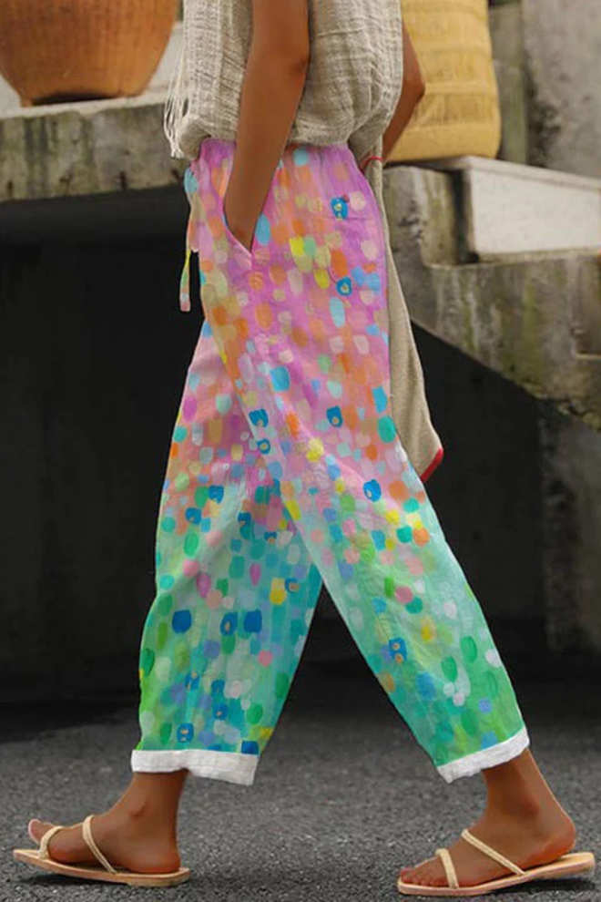 EP | Pantalon imprimé unique avec poches à boutons