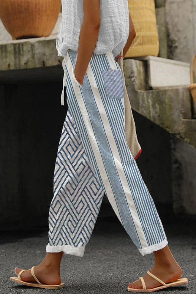 EP | Pantalon imprimé unique avec poches à boutons