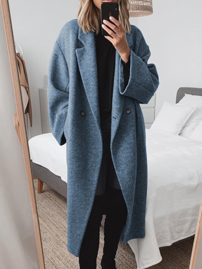 ND | Manteau long en laine mélangée grande taille