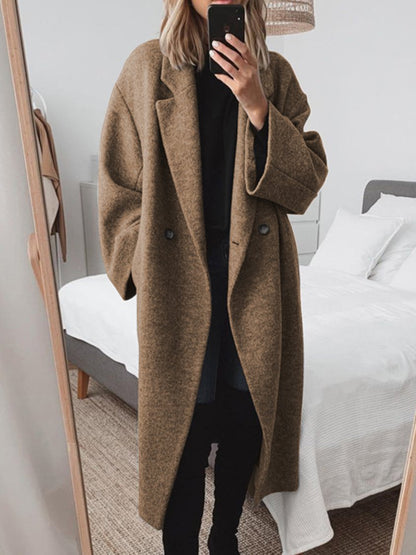 ND | Manteau long en laine mélangée grande taille