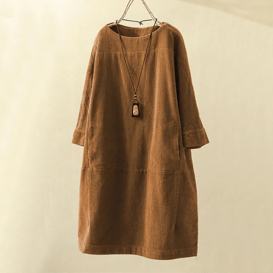 EP | Coupe décontractée - Longueur au genou - Manches 3/4 Style minimaliste