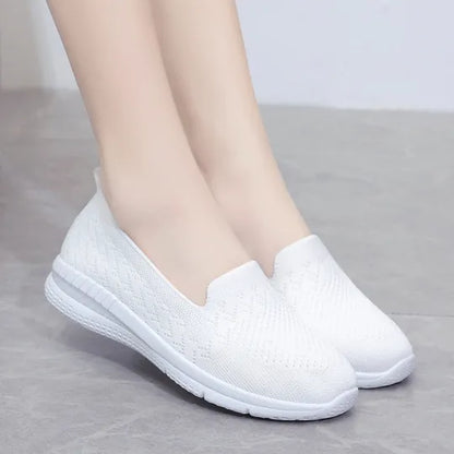 EP | Day 49% OFF-Women's Knitted Broderie Casual Walking Sneakers
