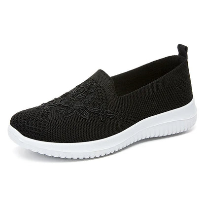 EP | Day 49% OFF-Women's Knitted Broderie Casual Walking Sneakers