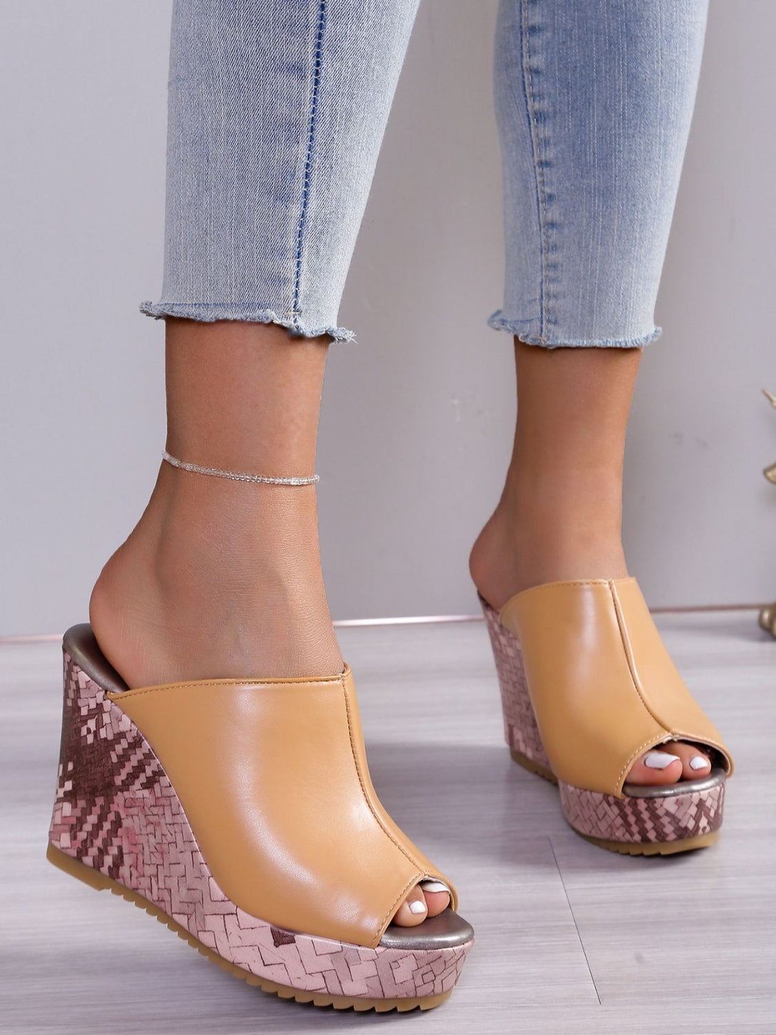 EP | Sandales à talons hauts en cuir PU