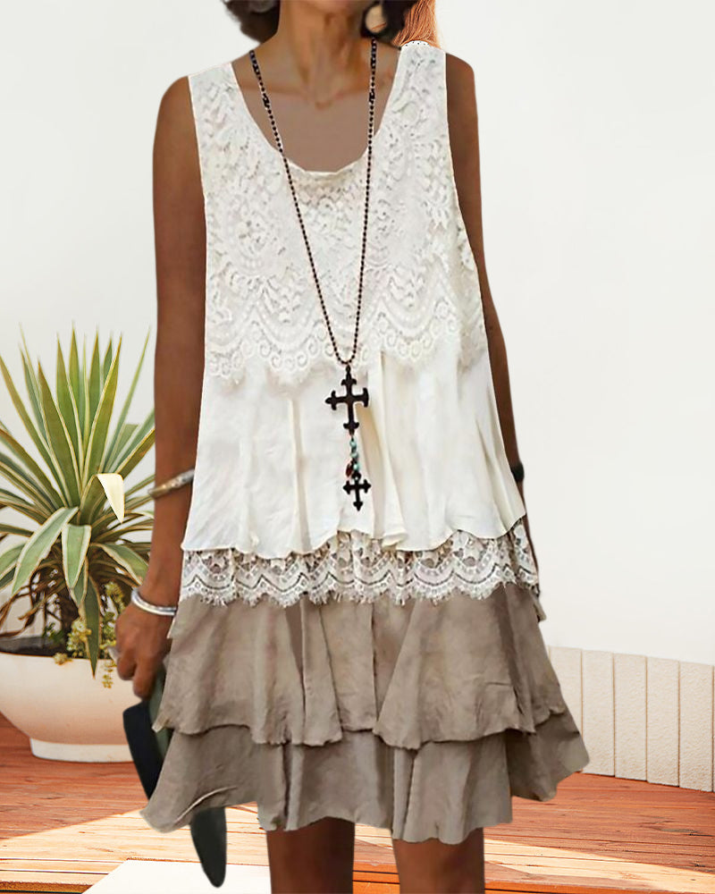 ND | Robe midi multicouche
