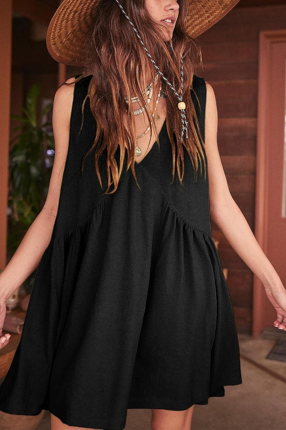 EP | Plunge Wide Strap Mini-robe réservoir