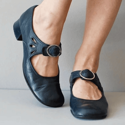 ND | Chaussures à talons bas avec boucle