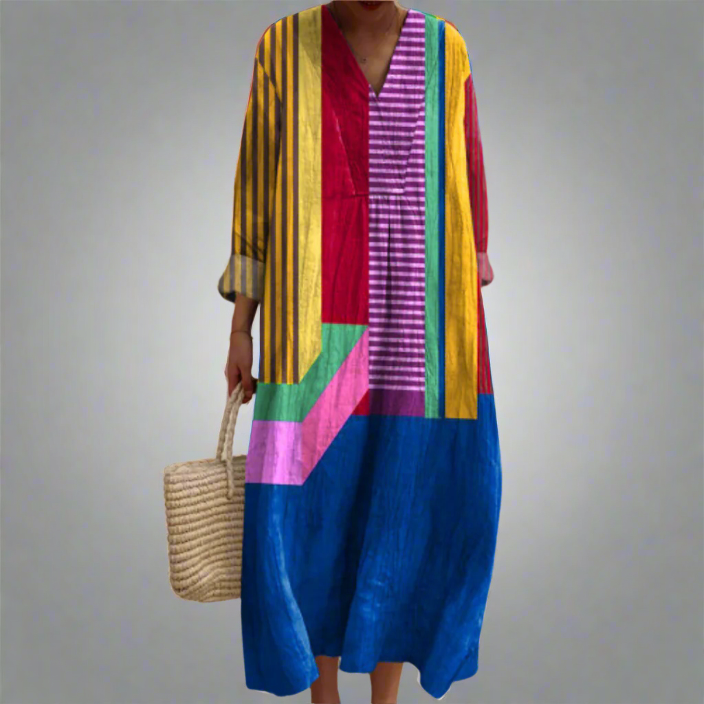 EP | Colour Block Breezy Maxi-robe
