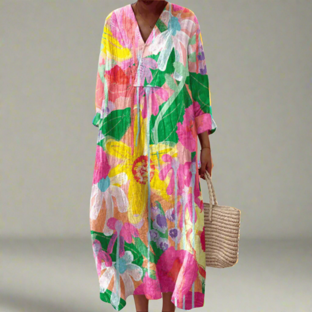 EP | Robe maxi Watercolor Bloom Breezy