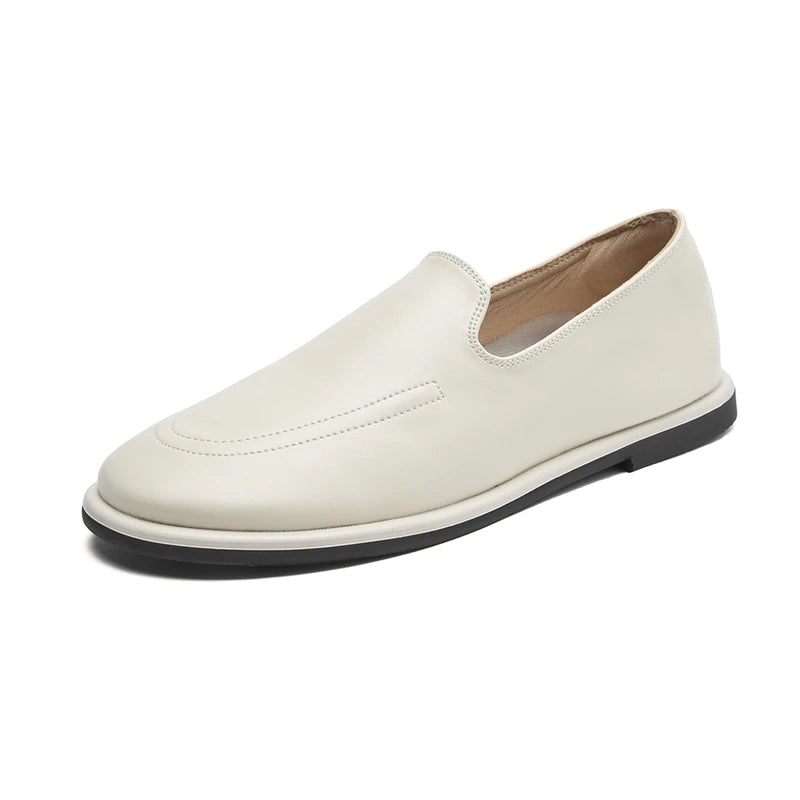 AIYUQI Loafers Women 2025 New Spring Round Toe One Foot Slip-on Shoes Women Soft Flats Shoes Women