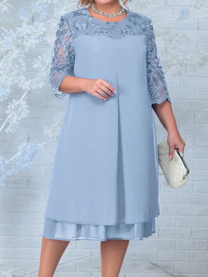 EP | Robe de banquet avec des éléments stylés en grande taille pour un look raffiné et élégant