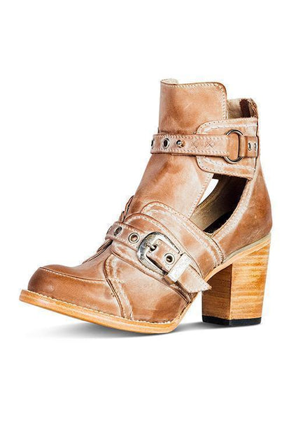 ND | Bottines rustiques à talons bloc