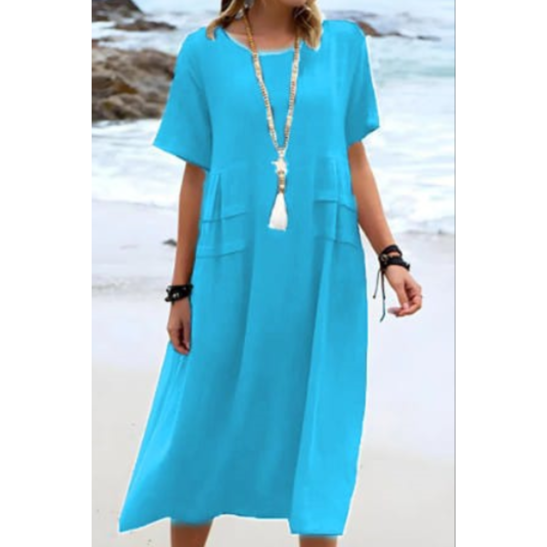EP | Robe décontractée à col rond Pour Femme | Midi