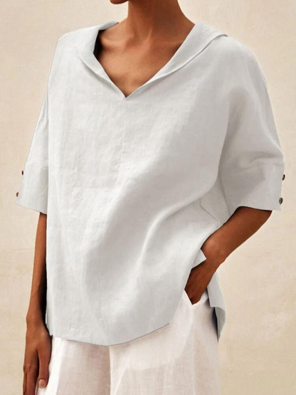 EP | Chemise décontractée pour femme avec col en V