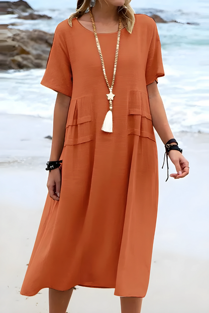 EP | Robe décontractée à col rond Pour Femme | Midi