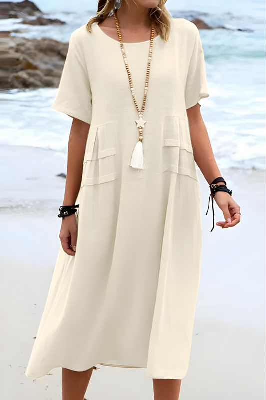 EP | Robe décontractée à col rond Pour Femme | Midi