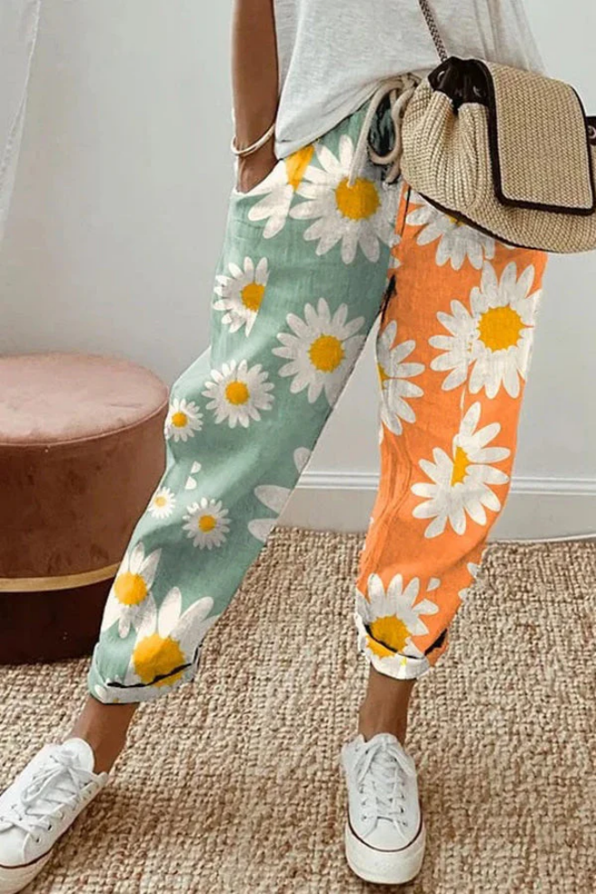 EP | Pantalon imprimé unique avec poches à boutons