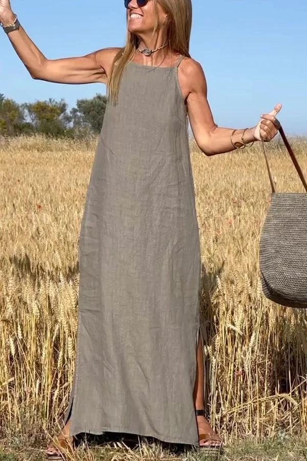 EP | Robe longue et légère à fines bretelles pour un look estival chic