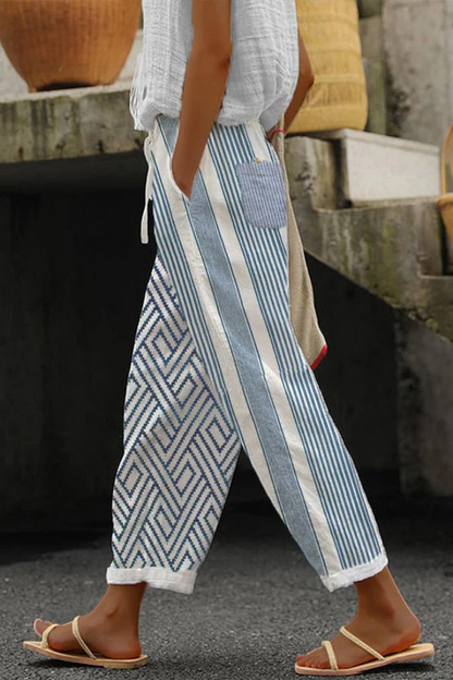 EP | Pantalon imprimé unique avec poches à boutons